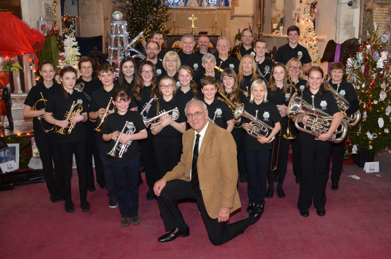 Lydbrook Training Band at Lydbrook Chruch Christmas 2016